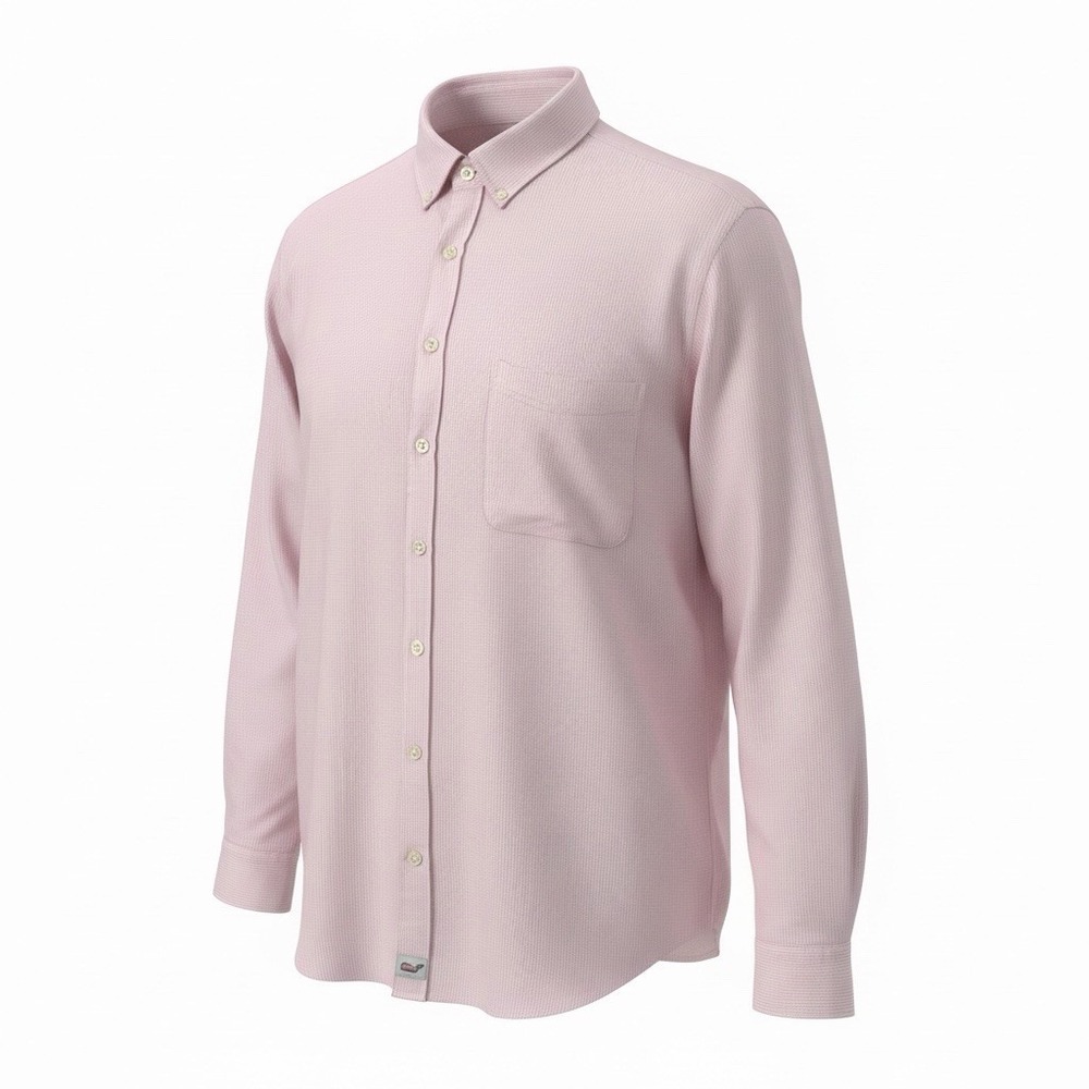 Vineyard Vines Shep & Ian Linen Classic Fit Murray Shirt Pink Men's Size 2XB